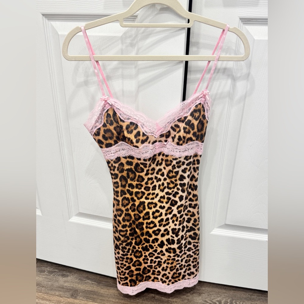 I AM GIA Cassia slip leopard print dress Size :S